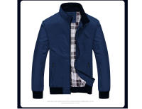 Chaqueta ligera para hombre, cazadora informal para exteriores, abrigos Bomber ajustados, ropa de trabajo de negocios, primavera y otoño - details 4
