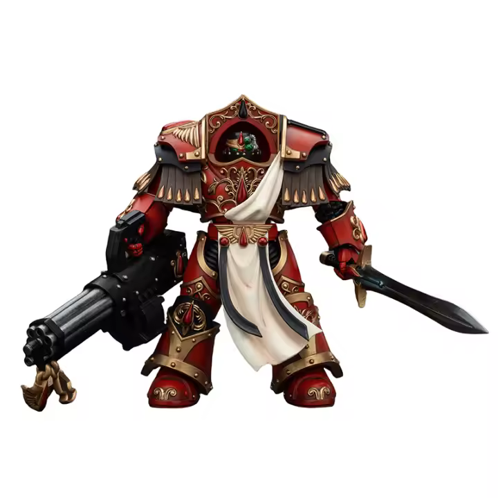 JOYTOY Figura de Acción 1/18 Crimson Paladins Escuadrón Cañón de Asalto Iliastus Incluido - 1