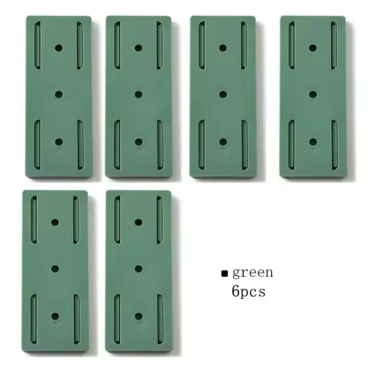 Lemeenq - Soporte de pared, parche autoadhesivo, soporte para toma de corriente, cable de enchufe, organizador de cables - 1