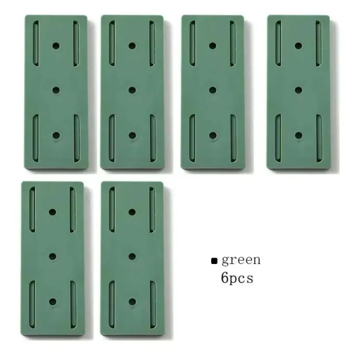 Lemeenq - Soporte de pared, parche autoadhesivo, soporte para toma de corriente, cable de enchufe, organizador de cables - 1