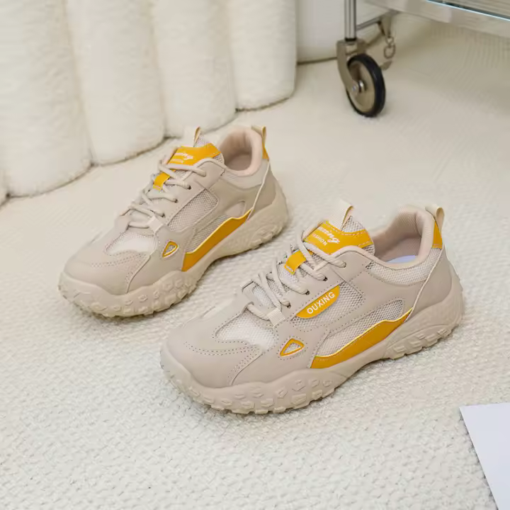 Zapatillas de Moda Verano 2025 para Mujer Estilo Coreano Comodidad Deportiva con Plataforma de Correr Callejero de Ocio Aumentado - 1