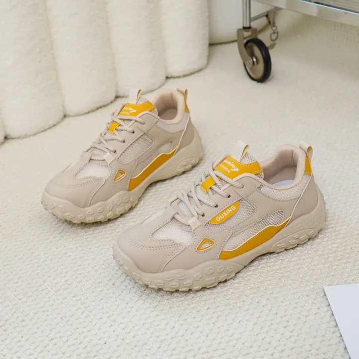 Zapatillas de Moda Verano 2025 para Mujer Estilo Coreano Comodidad Deportiva con Plataforma de Correr Callejero de Ocio Aumentado - 1
