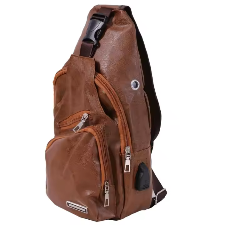 Bolsos cruzados, bolso de pecho para hombre, diseñador sin tirantes, paquete diagonal, nueva mochila 2025 - 1