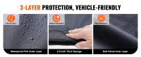 SucceBuy Almohadilla para portón trasero de 62 pulgadas para 6 bicicletas de montaña, almohadilla protectora con tiras reflectantes, bolsillos para herramientas y apertura para cámara para camionetas - details 3