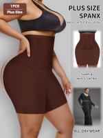 1 juego de ropa interior de mujer de talla grande, cintura alta, control de barriga, moldeado y levantamiento, sin costuras, cortos cuadrados. - details 7