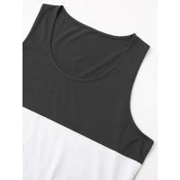 Chaleco de verano para hombre, informal, deportivo, de moda, para fitness, para correr, con bloques de color, sin mangas - details 28