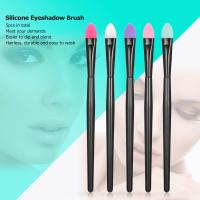 Kit de pinceles de silicona para sombra de ojos, herramientas cosméticas faciales profesionales para mujer, 5 piezas - details 2
