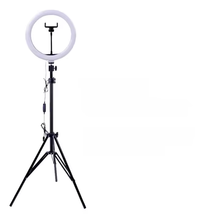 Trípode con Aro de Luz Led 26cm Ajustable Para Selfie Fotografía Maquillaje Streaming Youtube Tik Tok Anillo de luz con Soporte - 1