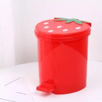 Mini contenedor de basura de sellado con tapa, cubo de basura decorativo Pop-Up de fresa, 1 pieza - details 4