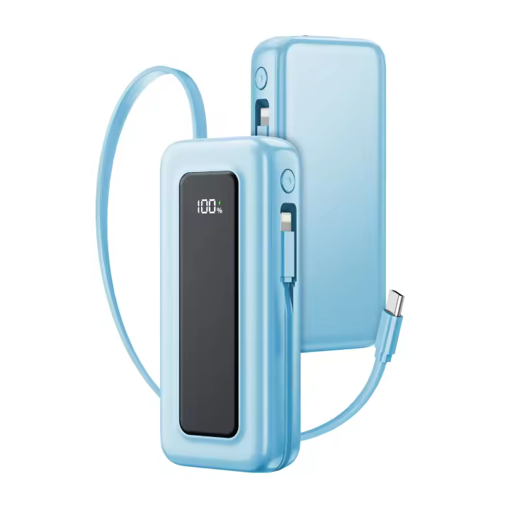 Batería externa 5000mAh~12000mAh PD35W carga rápida tipo C+cable Lightning - 1