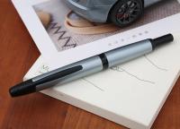 Pluma estilográfica de metal con prensa colorida A1, punta F retráctil con clip dorado/negro, convertidor de tinta, regalo de escritura para oficina y escuela - details 19