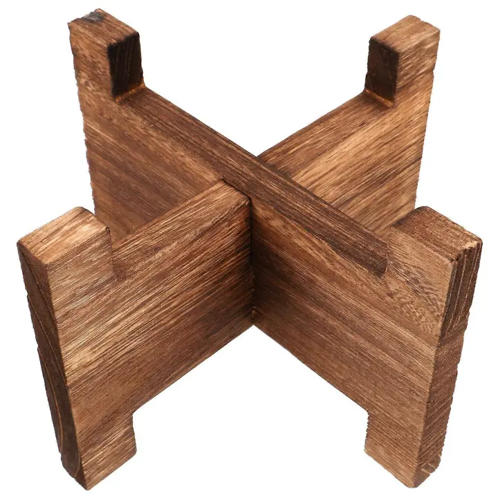 Soporte para dispensar bebidas, soporte para macetero, soporte dispensador de madera, Base de soporte para suelo de plantas - 1
