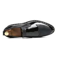 MEIJIANA nuevos zapatos de boda de talla grande antideslizantes y de cuero para mujer, zapatos de boda informales de lujo a la moda para hombre - details 10