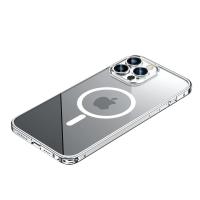 Funda de Aluminio Transparente Magnética HD para iPhone 12 13 14 15 Pro Max con Protector de Lente y Carcasa de Metal Anti Huellas de Dedos Diseño Geométrico de Película - details 9