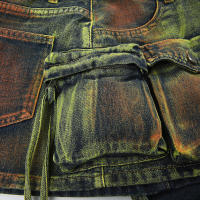 BUNO-estilo Safari falda vaquera con bolsillos grandes, minifaldas sexis ajustadas de cintura media para mujer, moda urbana de verano 2025 para mujer - details 27