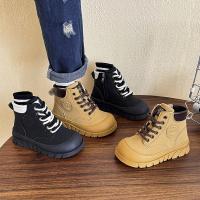 Botas cortas de moda para niños y niñas, zapatos de cuero versátiles antideslizantes de fondo grueso suave, estilo coreano, novedad de otoño, 2024 - details 2