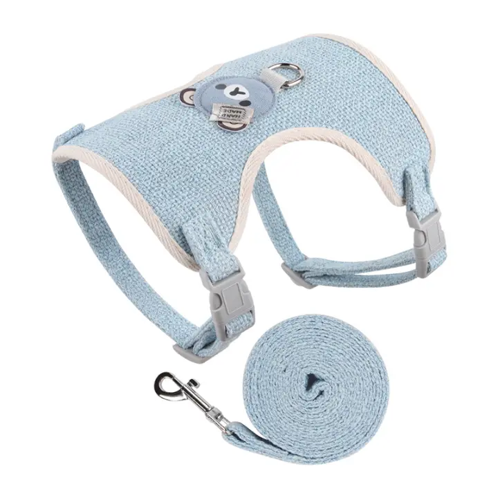 Conjunto de Correa de Arneses para Mascotas Pequeñas y Medianas Líder de Paseo para Perros y Gatos - 1