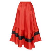 Faldas Flamenco española mujer, falda larga con volantes grandes, tre salón latino para danza del vientre, actuación de 360 - details 30