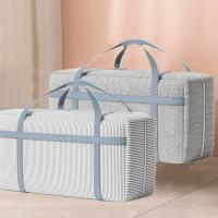 Bolsa de almacenamiento de edredón de tela no tejida, bolsa de embalaje plegable de gran capacidad para mudanzas, ahorro de espacio con cremalleras y asas - details 1