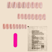 Arte de Uñas Brillante de Glitter Cubierta Completa, Uñas Cuadradas Suaves para Mujeres y Niñas - details 1