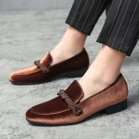 2023 zapatos cómodos del partido del ante del espectáculo del zapato de cuero de los hombres del Reino Unido del nuevo diseño de la moda - details 8