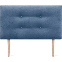 Cabecero de Polipiel o Tela Pro con 2 hileras de Botones y Patas Cabezal tapizado Cama Lujo (150x105cm con Patas (Camas 150/160), Tela Beige) - details 9