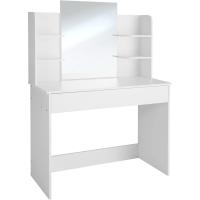 tocador de Maquillaje, Estilo Vintage, Espejo Giratorio, Taburete Acolchado, 4 cajones, Elegante, Muebles Dormitorio, tocador con Espejo, Espejo Maquillaje, tocadores de Maquillaje - details 17