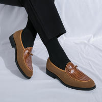 Mocasines de piel sintética para hombre, zapatos informales de cuero sintético, a la moda, para negocios, bodas y fiestas - details 13