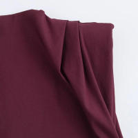 TRAFZA-Tops informales de verano para mujer, blusas ajustadas asimétricas con cremallera trasera sin mangas y cuello redondo, 3 colores, 2024 - details 5