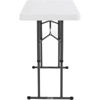 Mesa de Catering Cuadrada Portátil Ultraresistente 183x76cm, Altura Ajustable Peso 15kg, Duradero - details 5