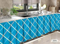 HTC Lababo-cortina corta para cocina, 150x70cm - details 68
