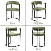 2 Sillas de Cocina con Reposabrazos, Sillas de Salón Modernas con Patas Metálicas Sillas de Descanso Simples para Hogar/Restaurante - details 20