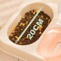 Dispensador de agua de comida de Gato de plástico, gran capacidad, desmontable, botella de fuente para mascotas, cuenco portátil engrosado - details 6