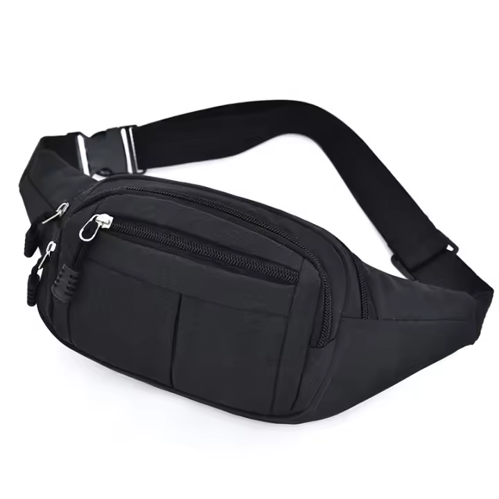 Riñonera informal de lona para viajes al aire libre, bolso de cintura de moda - 1