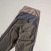 Pantalones deportivos elásticos, yoga sin costuras, cintura desnuda, glúteos de elevación alta, deportes de secado rápido, ajuste ajustado, al aire libre - details 15