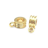 Círculo redondo de latón de Color dorado de 18K, pulseras con agujeros grandes, collares de cuentas, colgantes, conectores, suministros para fabricación de joyas - details 57