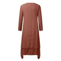 Vestidos de mujer Bohemia capas Vintage bata manga suelta vestido largo Mujer Otoño Vestidos - details 3