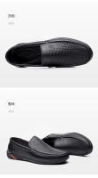 Nuevos zapatos de cuero geniales casuales simples de gran tamaño para hombres, zapatos de conducción huecos, zapatos Doudou de cuero genuino. - details 14