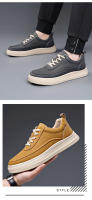 Primavera nuevos zapatos casuales de tablero para hombres transpirables cómodos zapatos versátiles de moda para hombres versión coreana amarilla de zapatos de moda de lujo ligero - details 20