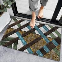 Alfombra de estilo geométrico para puerta de entrada, alfombrilla antideslizante para sala de estar, alfombra absorbente para baño, Alfombra de cocina, alfombrillas de bienvenida para puerta delantera - details 9