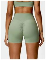 Pantalones cortos de Yoga para mujer, ropa de gimnasio de cintura alta, pantalones cortos deportivos de ciclismo - details 17