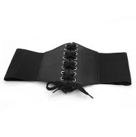 Cinturón de Corset Ajustable Diseño Ancho de Cuero PU con Encaje Gótico - details 12