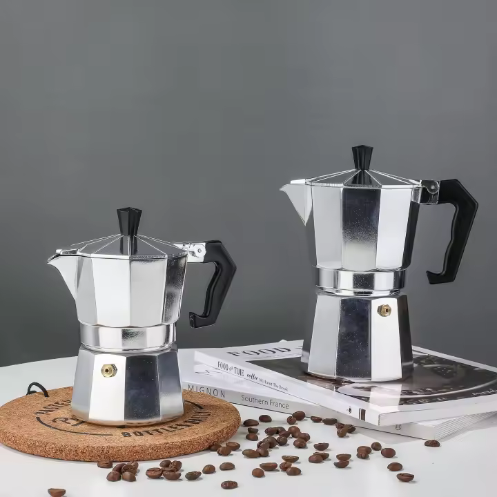 Máquina de espresso y café en la estufa, café italiano y cubano, estufa de gas disponible, 1-14 tazas de café - 1