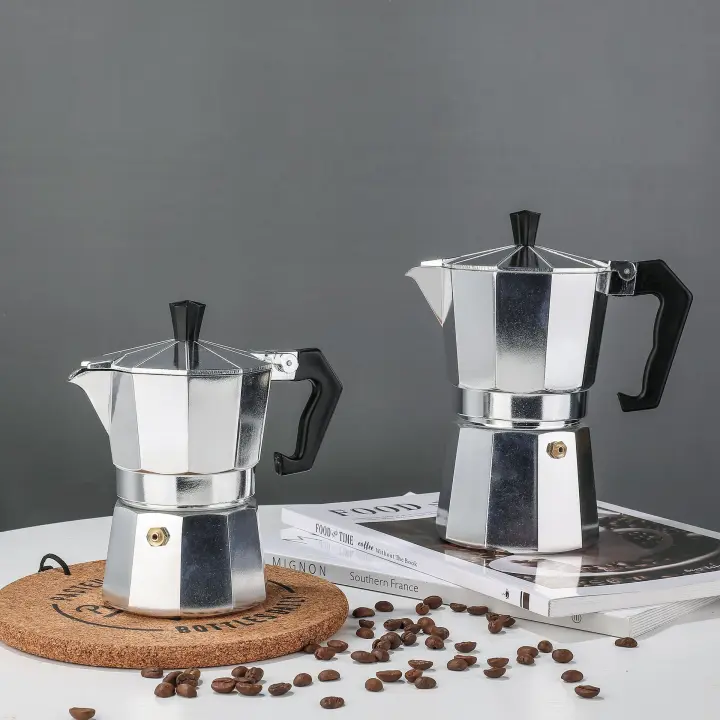Máquina de espresso y café en la estufa, café italiano y cubano, estufa de gas disponible, 1-14 tazas de café - 1