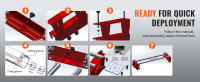 SucceBuy Router Sled - 64 pulgadas, portátil y ajustable para aplanar madera. Ideal para carpintería casera de bricolaje, plantilla de aplanamiento de losas. Máquina cepilladora para obtener resultados suaves. - details 4