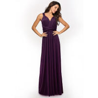 Vestido largo con vendaje sexy y espalda cruzada con múltiples correas y uso multidireccional - details 14