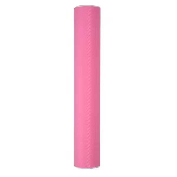 Rollo de envoltura de vinilo de fibra de carbono 3D, 30x200CM, película adhesiva, calcomanía, coche, hogar, papel tapiz rosa - 1