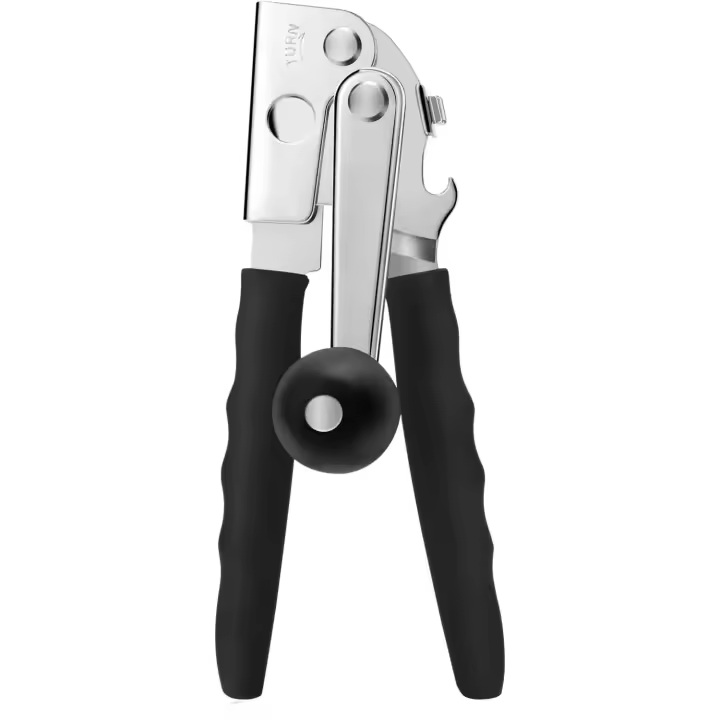Commercial Can Opener, Hand Crank Can Opener Manual Heavy Duty with Comfortable Extra-long Handles, Oversized Knob - 1
