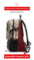 Bolsa de viaje de camuflaje para hombre, mochila de equipaje de negocios de gran capacidad, impermeable, para montañismo al aire libre, 80L - details 4