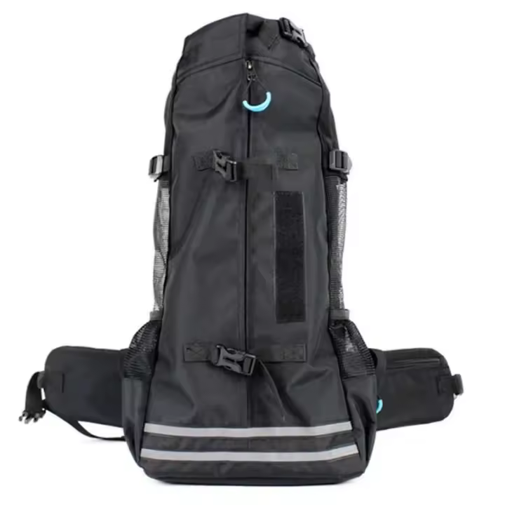 Mochila para mascotas transpirable reflectante para cachorros, para Corgi Bulldog, perros grandes, bolsa de viaje ajustable para senderismo al aire libre - 1